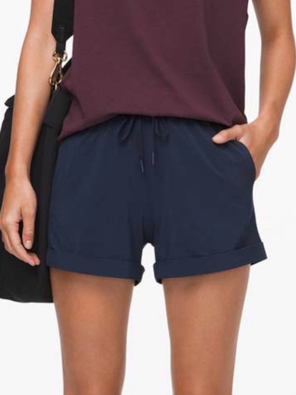Lululemon Black Hem Athletic Shorts